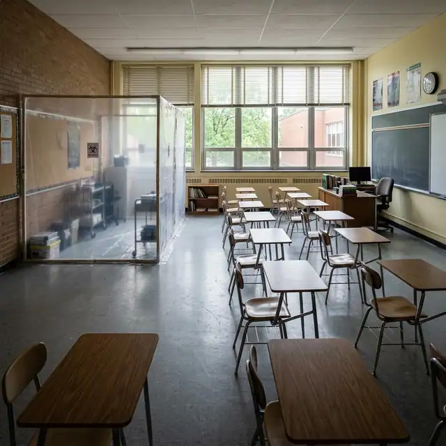 School Mold Remediation service example in a Boston property