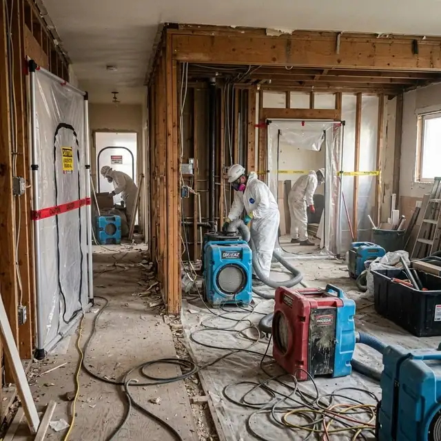 Whole House Mold Remediation service example in a Boston property